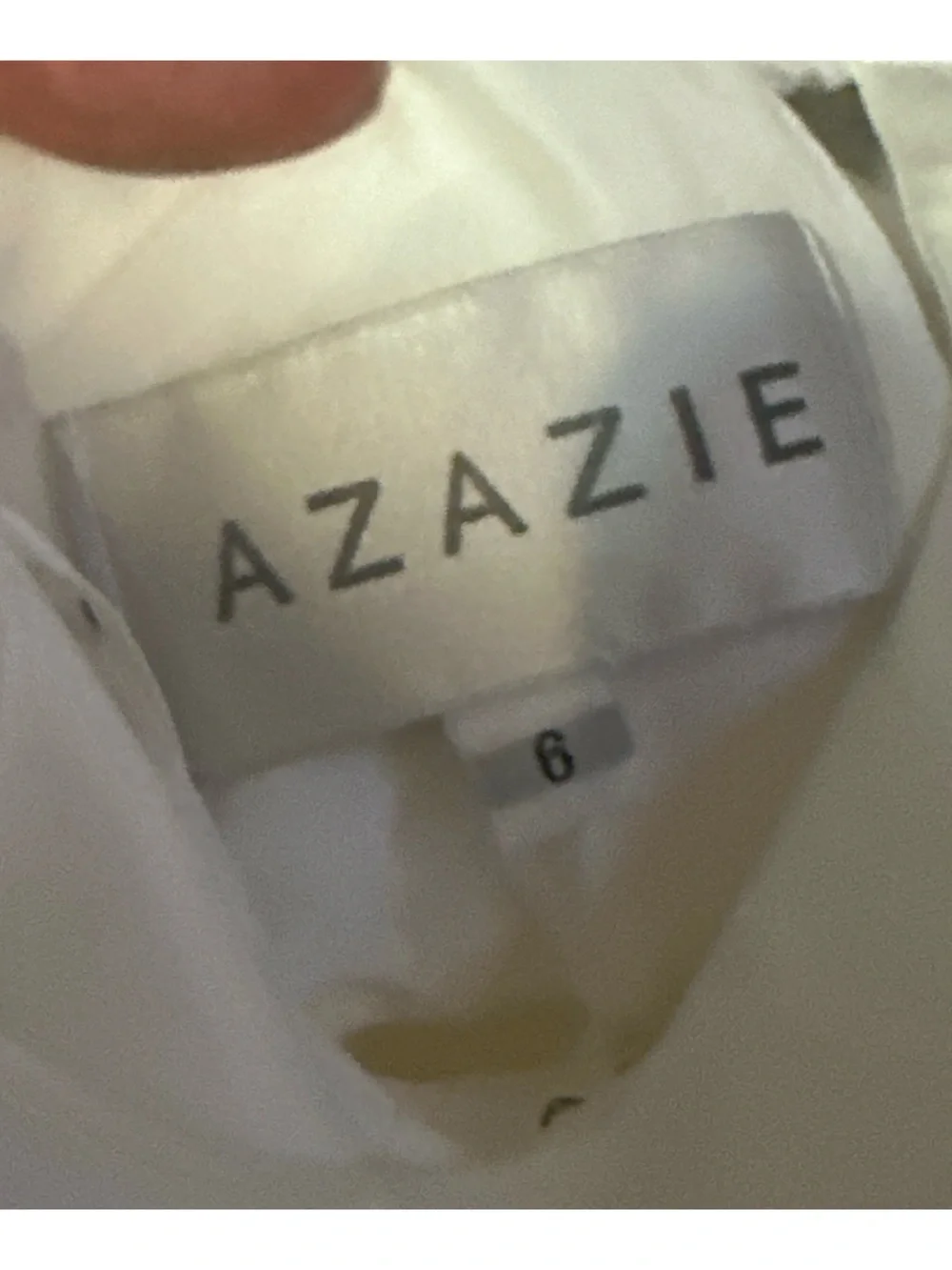 Azazie Muni Ivory A-line Bow Tulle Flower Girl Dress